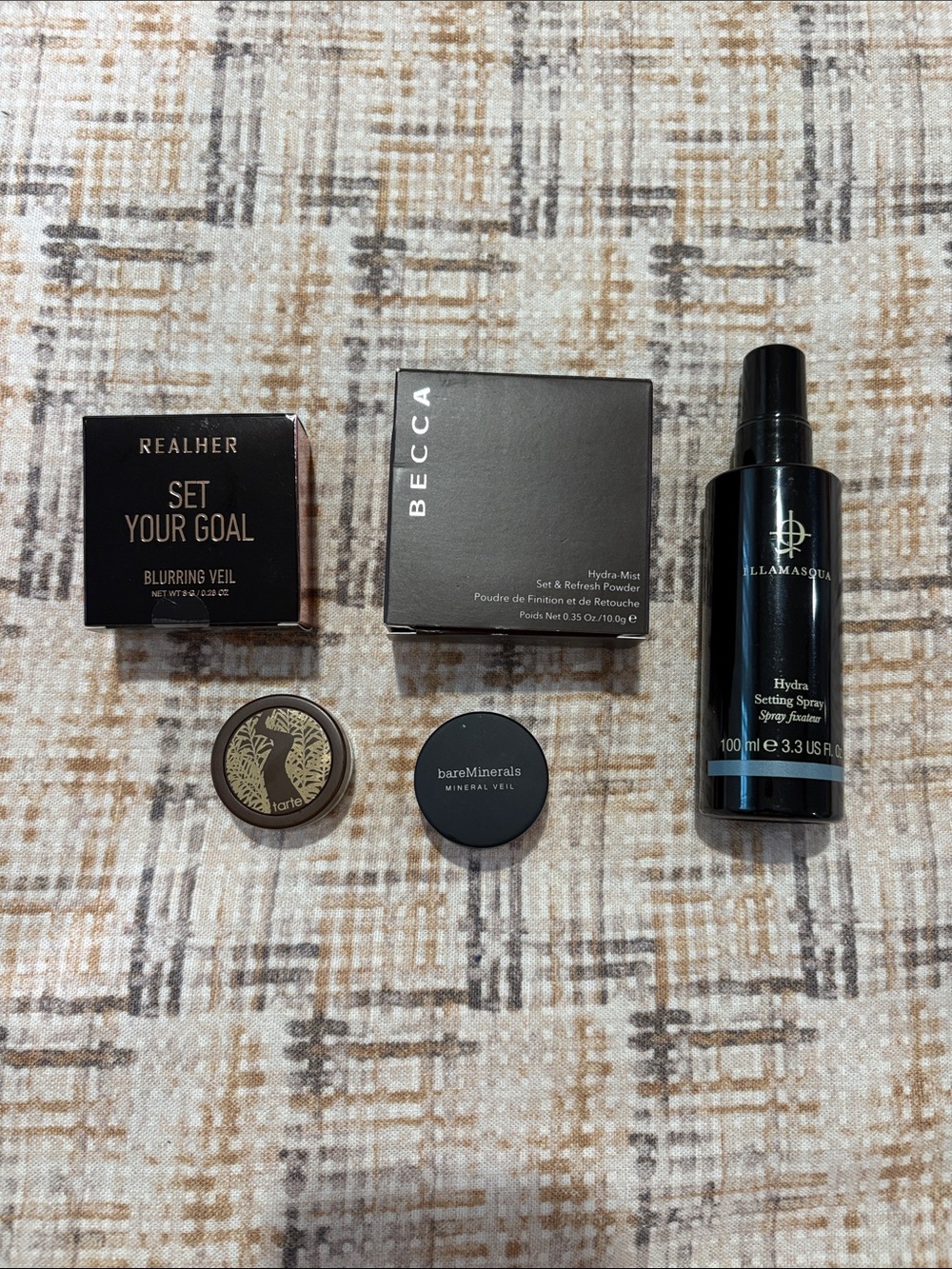 Bundle of 5 facial setting powders/mist Assorted Brands